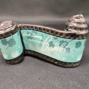 Walt Disney Presents Opening Title Banner BAMBI Ceramic Figurine